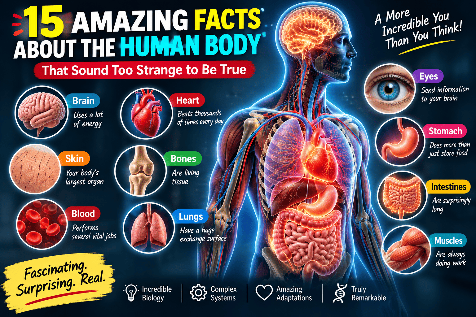 15 Amazing Facts About the Human Body