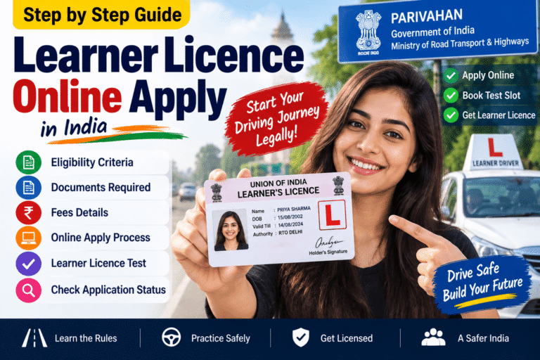 Learner Licence Online Apply in India